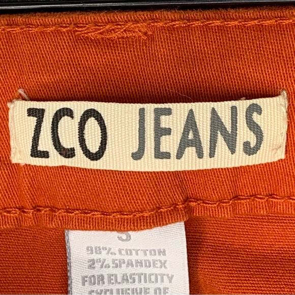 ZCO Pants Juniors NWT Low Rise 5 Working Pockets Rusty Orange Size 5 - Picture 6 of 10